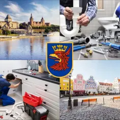 Szczecin: malownicze widoki, herb miasta, hydraulik w akcji i cennik usług.